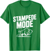 Fraxoweb Stampede Mode Buffalo for Animal Lovers T-Shirt - Kelly Green