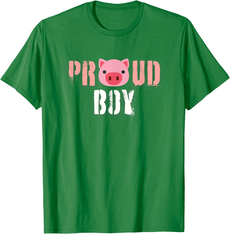 Funny Gay Leather Lover Men's Oink Pig Play Gay Daddy & Pig Boy Bear Gay Fetish LGBTQ Pride T-Shirt - Kelly Green