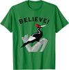 Birdwatching Gifts for Birders Endangered Ivory-Billed Woodpecker T-Shirt - Kelly Green