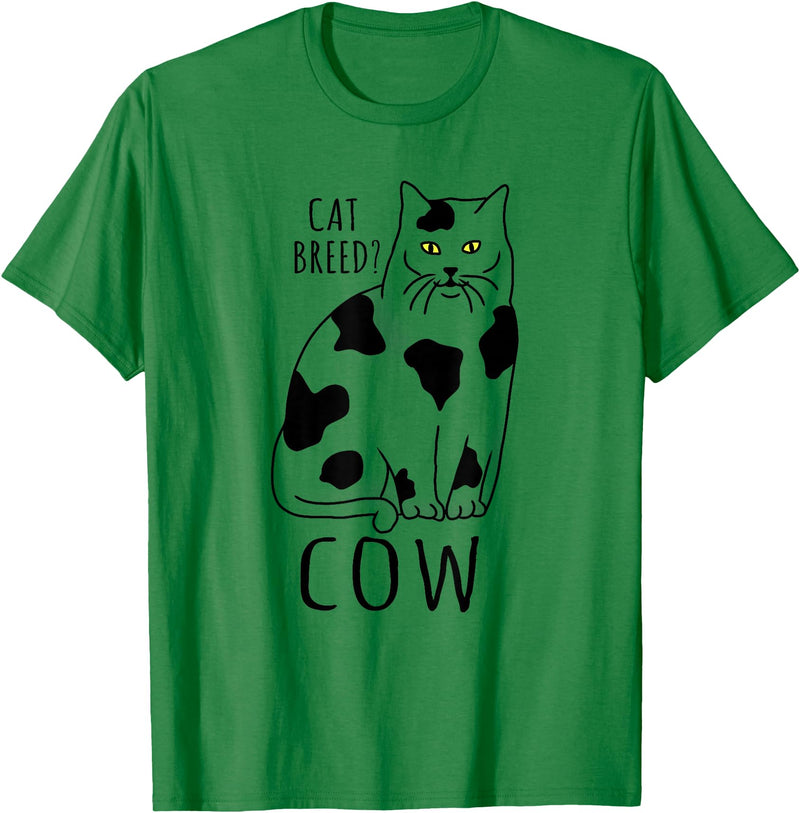 FandomizedRose My cat is a cow Cat memes Funny Feline breed T-Shirt - Kelly Green