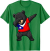 Taiwan Dabbing Bear Flag Tees Taiwan Formosan Bear Dab Pose T-Shirt - Kelly Green