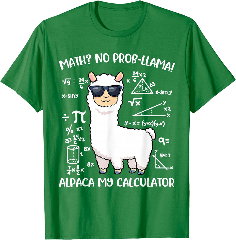 Math Llama Clothing Math Llama T-Shirt - Kelly Green