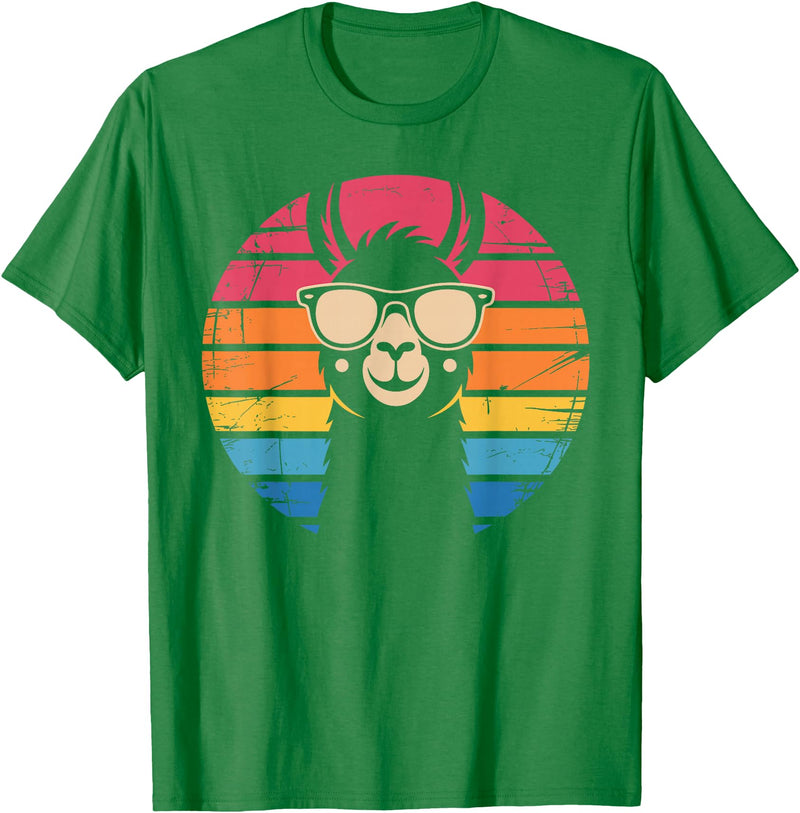 Llama Gift Llama Lover Accessories & Lama Stuff Funny Llama Design for Men Women Kids Llama Lover Gag Llama T-Shirt - Kelly Green