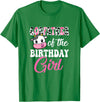 Vintage Retro Birthday Godfather Of The Birthday Girl Farm Cow 1St Birthday Girl T-Shirt - Kelly Green