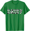 Cow Pattern Print Family Matching Birthday Shirts Cow Daddy Birthday Family Matching Fathers Day Boy Girl Men T-Shirt -