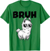 Bruh Llama Sunglasses by LazyPanda Bruh Llama Funny Alpaca Llama Boys Kids Girls Trendy Graphic T-Shirt - Kelly Green