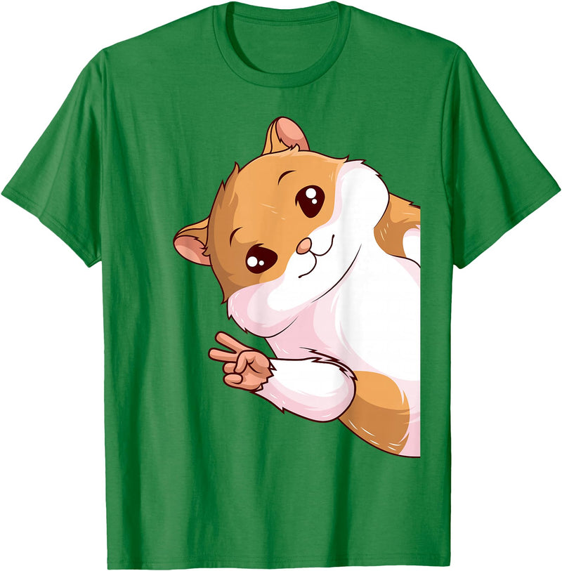 Hamster Children Girls Boys T-Shirt - Kelly Green