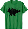 Black Bear Wildlife Animal Wilderness Graphic T-Shirt - Kelly Green