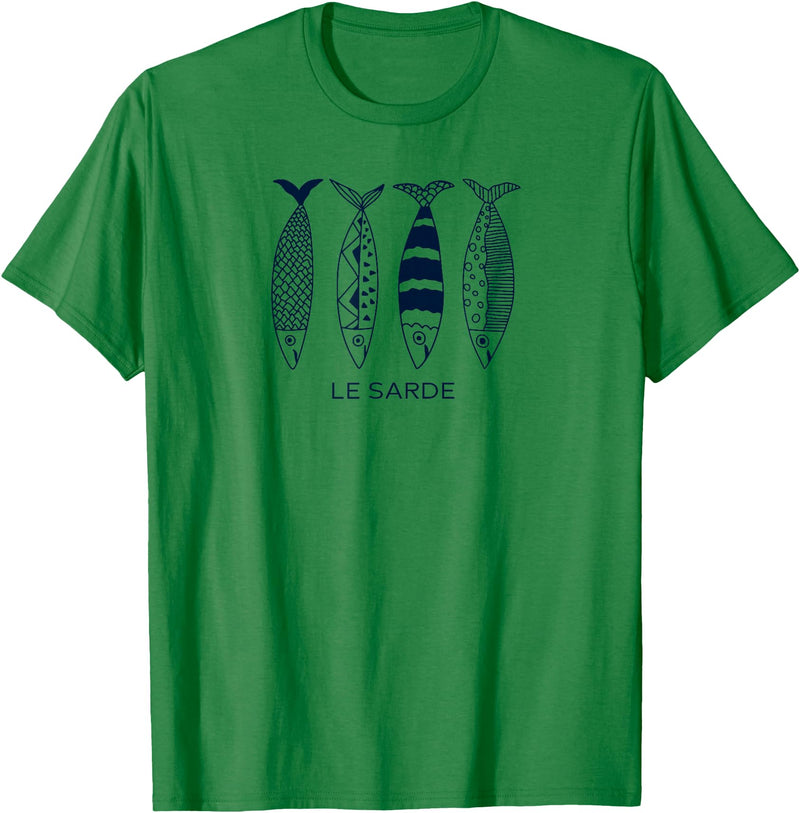 Clean Girl Aesthetic Shirts La Dolce Vita Shirt Sardine Tinned Fish Tshirt Clean Girl T-Shirt - Kelly Green