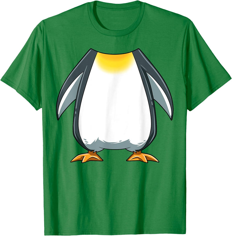 HalloweenCentre Co. Funny Penguin Costume Penguin Body Headless Penguin Costume T-Shirt - Kelly Green