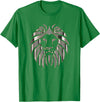 Teeshire Lion Head Tshirts Silver Lion Head Portrait Safari Animal Novelty Gift T-Shirt T-Shirt - Kelly Green