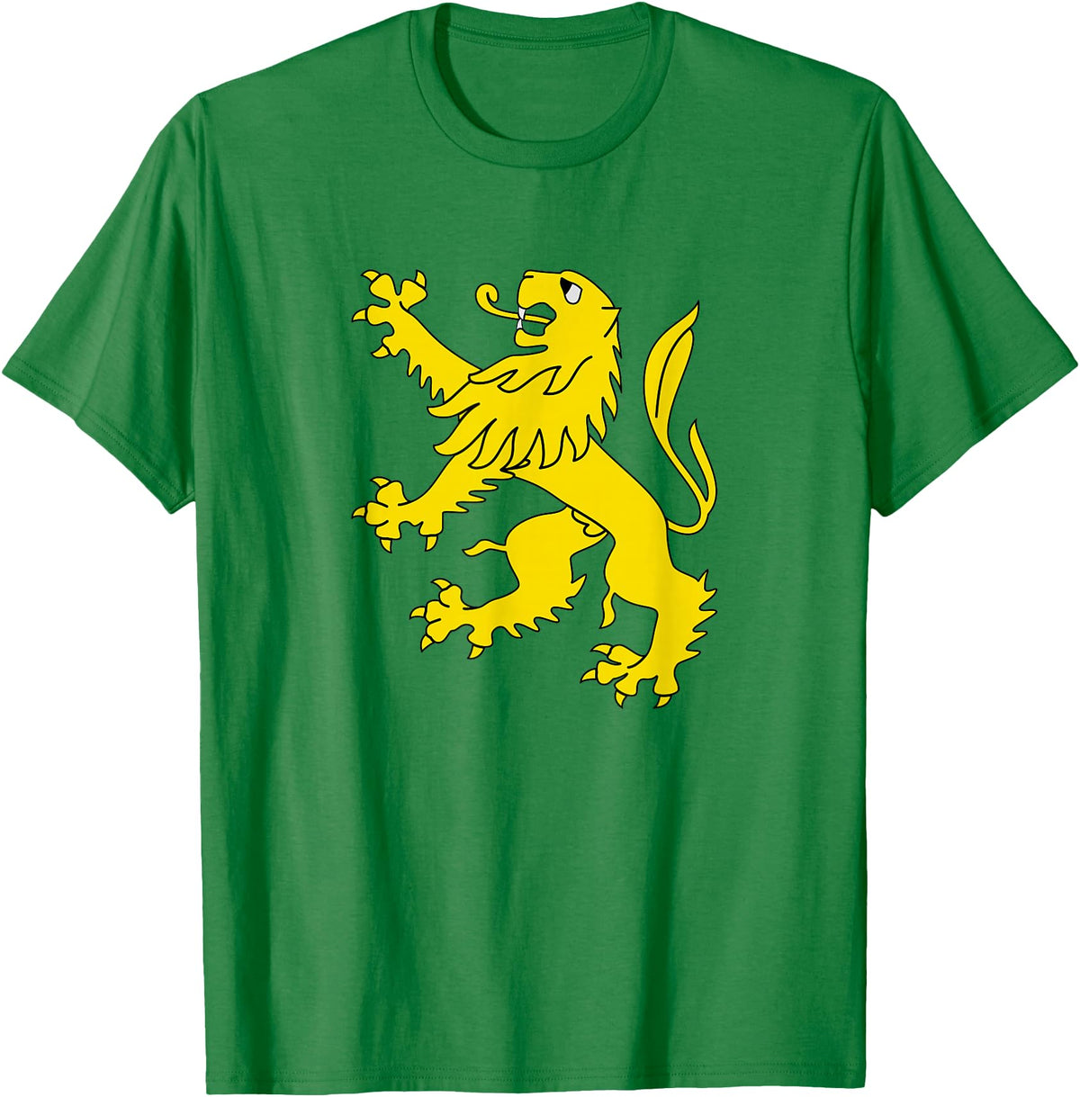 Superdesigns Gold Lion Rampant T-Shirt - Kelly Green