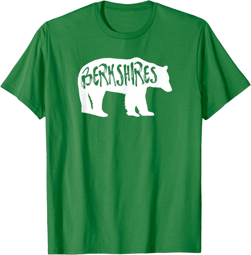 Esskay Designs Berkshires Massachusetts Tees Berkshires Bear T-Shirt - Kelly Green