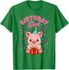 CC Piggy Stuff Pig Birthday Girl Piggy Party Gift Women T-Shirt - Kelly Green