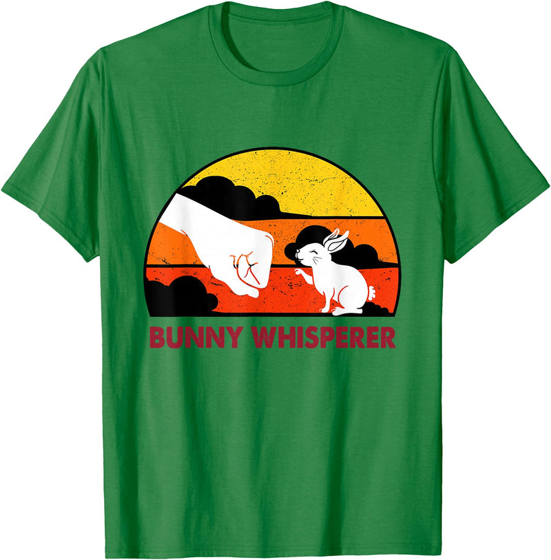 Hasenflüsterer Rabbit Dad Father Rabbit Whisperer T-Shirt in Kelly Green