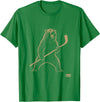 Funny Polar Bear Hockey Player Fans Ice Lover Funny Polar Bear Playing Ice Hockey Sports Lover Player T-Shirt - Kelly Green