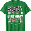 Funny Cow Birthday Family Matching Tee Aunt Of The Birthday Girl Cow Birthday Farm Animal T-Shirt - Kelly Green