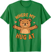 Where My Hug At Co. Where My Hug at Bear Hug Graphic T-Shirt - Kelly Green