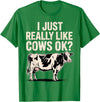 Cow Gift Cow Lover Accessories Cattle Farmer Stuff Funny Cow Design for Men Women Kids Dairy Cattle Cow Lovers T-Shirt -