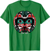 Tribal America Alaska Native American Art Tlingit Eagle Tribal Bear Clan T-Shirt - Kelly Green