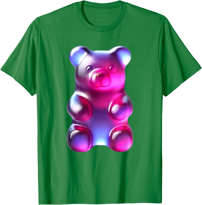 Urban Empyre Indigo Purple Gummy Bear T-Shirt - Kelly Green