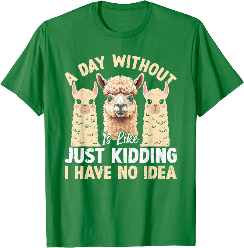 Funny Alpaca Quotes Alpaca Farmer Funny Llama Quotes Funny Alpaca Alpaca Farmer T-Shirt - Kelly Green