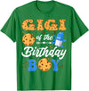 Cookies First Birthday Family Matching Gigi Of The Birthday Boy Milk And Cookies 1St Birthday T-Shirt - Kelly Green