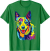 Funny Dog Lover Shirts Cattle Dog Shirt Funny Australian Cattle Dog Pop-Art Shirt T-Shirt - Kelly Green