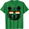 Equal Rights Gay Bear Sânpebe Designs Gay Bear with Sunglasses T-Shirt - Kelly Green