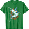 Fish Species Collection Gift Idea Fischerart Biology Swordfish Fish T-Shirt - Kelly Green