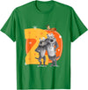 Masha and the Bear Friends. Numbers #2 T-Shirt - Kelly Green