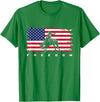 Rodeo Apparel American Flag Horse Riding Apparel - Rodeo Women Kids Men T-Shirt - Kelly Green