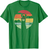 Pack A Punch Llama, Retro Style Alpaca T-Shirt - Kelly Green