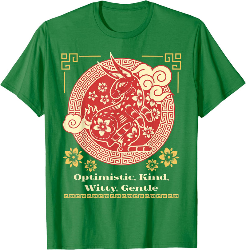 Personality Traits Rabbit T-Shirt in Kelly Green