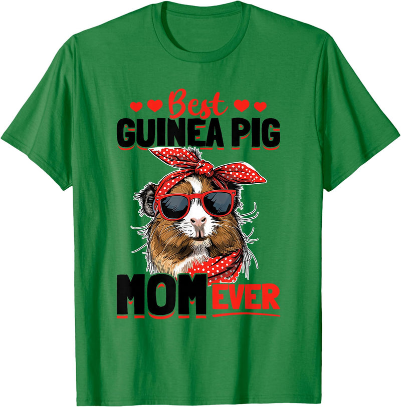 Funny Guinea Pig Pet Lover Rodent Lover Graphics Funny Guinea Pig Pet Lover Rodent Animal Best Guinea Pig Mom T-Shirt - Kelly Green