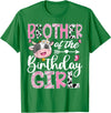 Farm Cow Family Matching Bday Party Brother Of The Birthday Girl Pink Farm Cow 1St Birthday T-Shirt - Kelly Green
