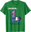 Funny gaming T-Shirts Loot Llama I Can Explain Gaming T-Shirt T-Shirt - Kelly Green