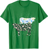 Vintage Animals Designs Vintage Cow T-Shirt - Kelly Green