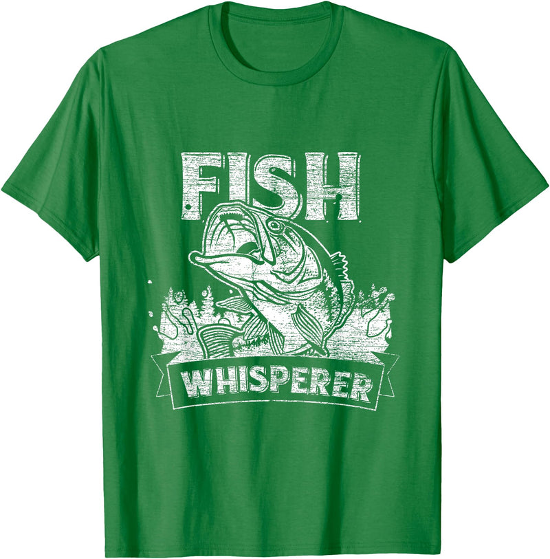 Fish T-Shirts Aquarium Animal Tank Tops Fish Whisperer T-Shirt - Kelly Green