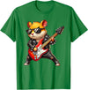 Hamster Electric Guitar Concert Music Lover Men Women Kids T-Shirt - Kelly Green