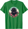 Wild Plains Buffalo Bison Gifts T Shirts & Hoodies Womens Girls Old West Retro Vintage Floral Buffalo Lover T-Shirt - Kelly