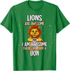 Lion Lover Gift Lions are Awesome Lion T-Shirt - Kelly Green