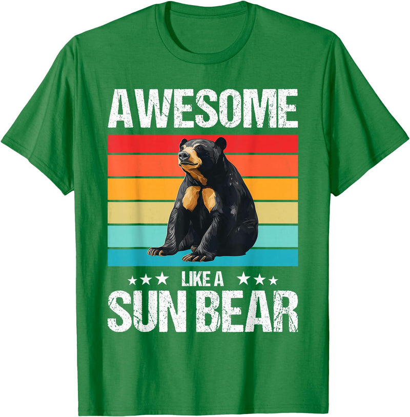 Sun Bears Sun Bear Lovers Shop Awesome like a Sun Bear. Sun Bears Sun Bear T-Shirt - Kelly Green