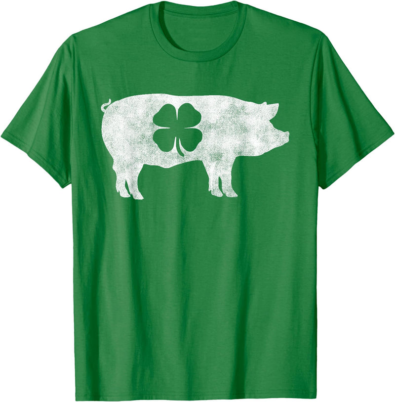 Saint Paddy's St Patricks Day Gift- Grill Cook Pig Hog BBQ Meat Gift St. Patrick's Day Shamrock Irish Lucky T-Shirt - Kelly Green