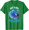 Betta Fish Shirts & Gifts for Boys Boys Betta Fish T-Shirt - Kelly Green