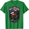 Great Smoky Mountains National Park Souvenirs Gatlinburg Tennessee Souvenirs Bears Gifts TN American Flag T-Shirt - Kelly Green