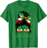 Iran For Women Iranian For Girl Flag Lion Persian T-Shirt - Kelly Green