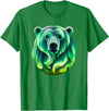 Northern Lights Polar Bear Clothes Aurora Borealis Alaska Northern Lights Polar Bear T-Shirt - Kelly Green