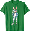 Funny Bunny Sunglasses Rabbit Coquette Bow Easter Trendy T-Shirt in Kelly Green