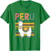 Shirt-o-Topia Cute Peruvian Llama from Peru - Fun Peru Design T-Shirt - Kelly Green